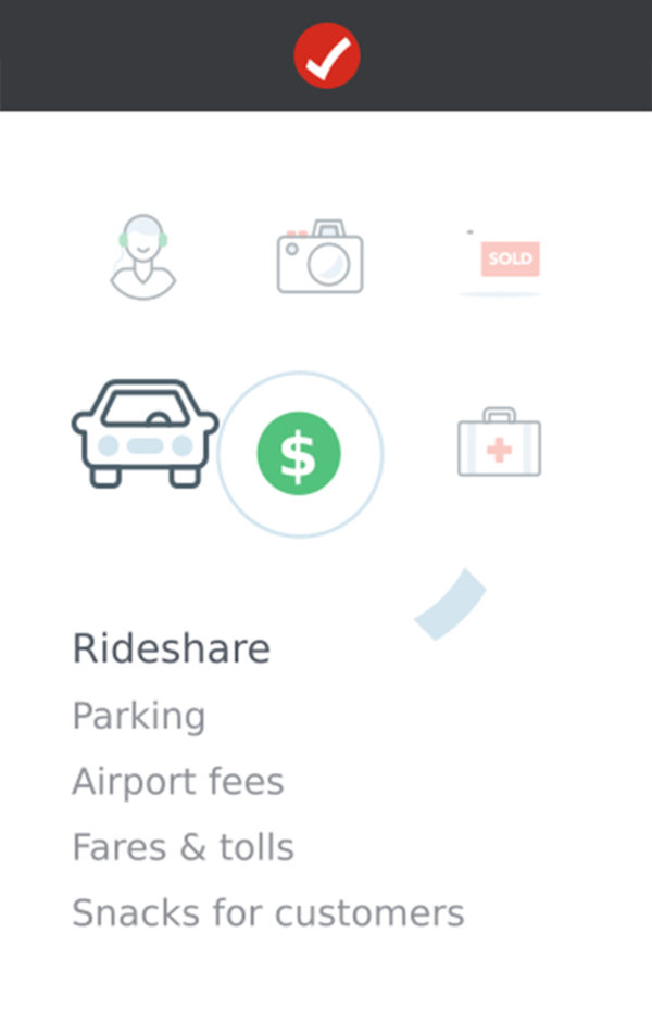 Icons for rideshare