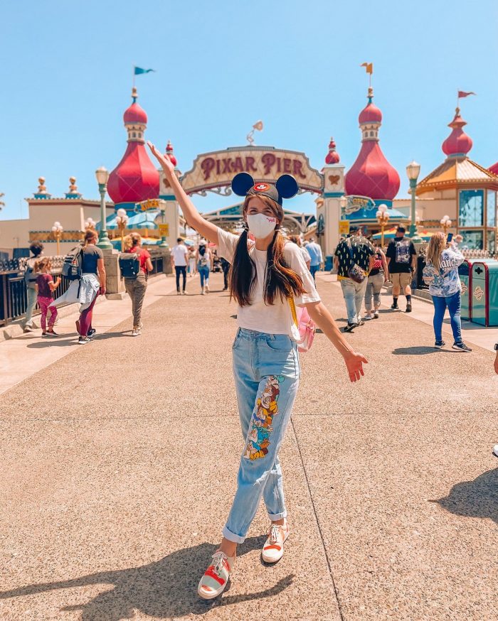 Bridge to Pixar Pier in Disney California Adventure