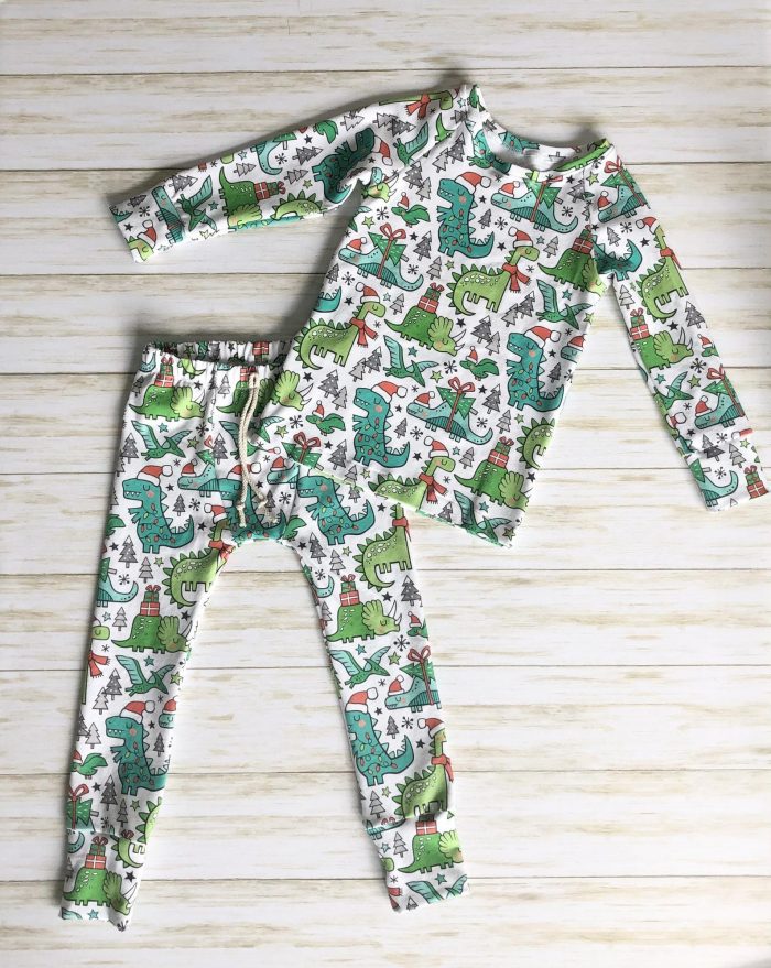 Christmas Dinsoaur Pajamas