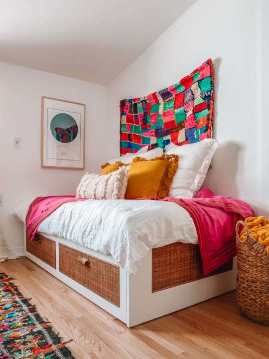 IKEA Bed Hack: Easy DIY Rattan BRIMNES Daybed