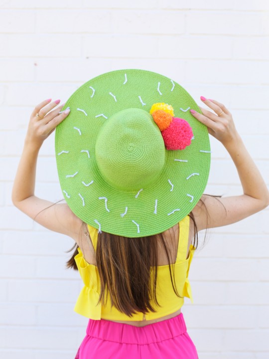 DIY Cactus Floppy Hat