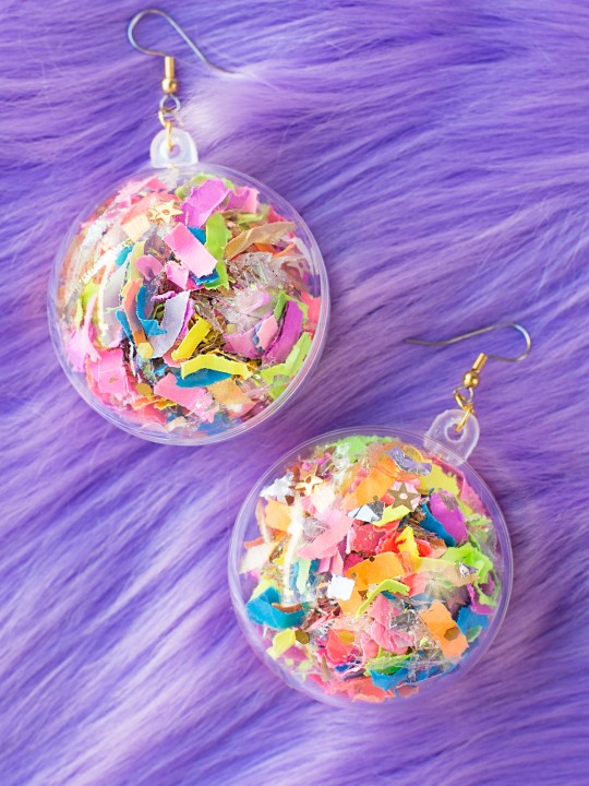 DIY Confetti Earrings