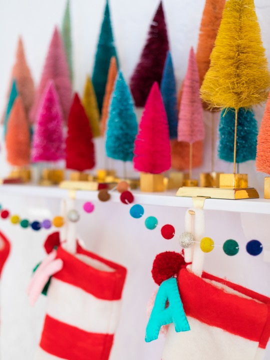 Where to Buy Bottle Brush Trees + Decorative Christmas Trees