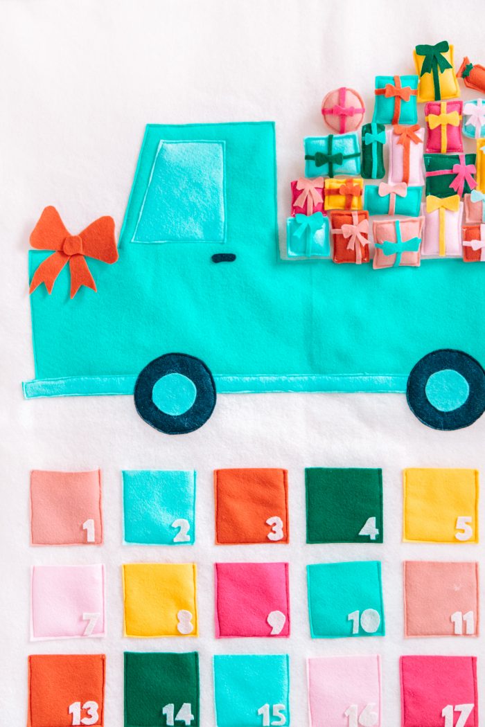 DIY Felt Truck Advent Calendar