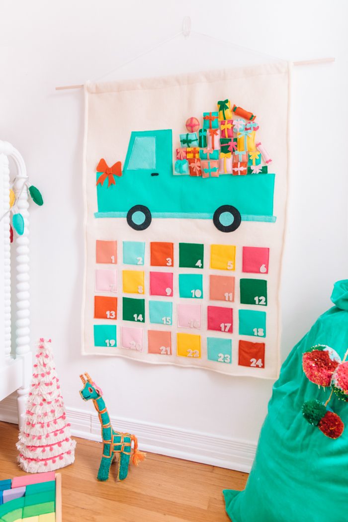 DIY Felt Truck Advent Calendar