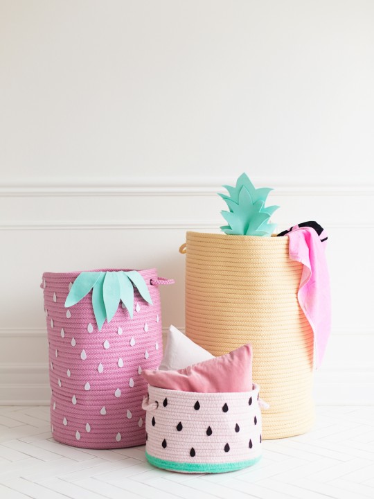 How To Make Fruit-Inspired Storage Baskets