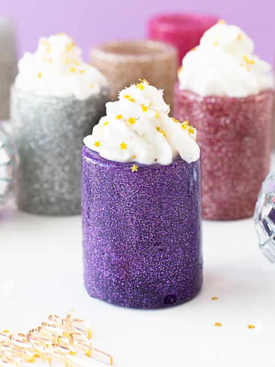 DIY Glitter Shot Glasses