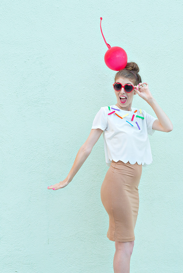 DIY Ice Cream Cone Costume