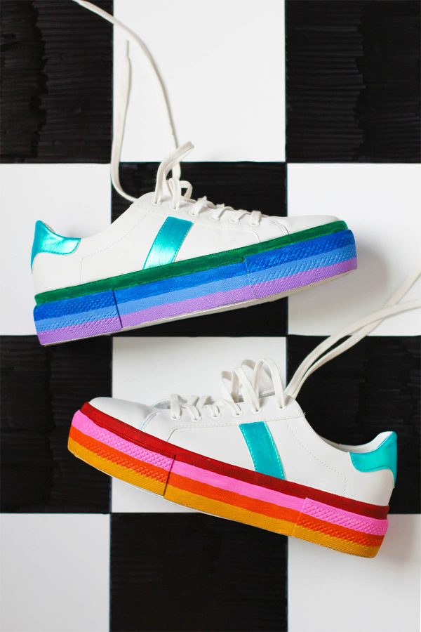 Rainbow sneakers 