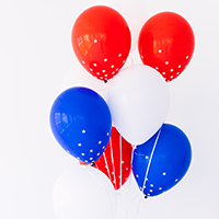 DIY Star Spangled Confetti Balloons