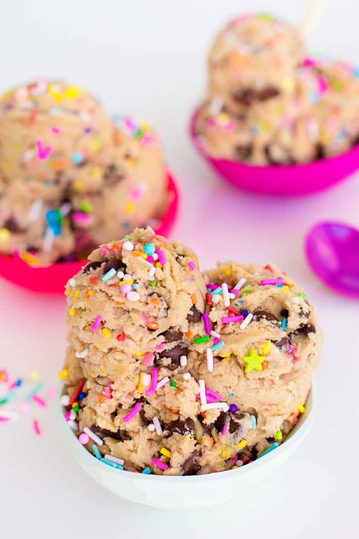 Edible Funfetti Chocolate Chip Cookie Dough