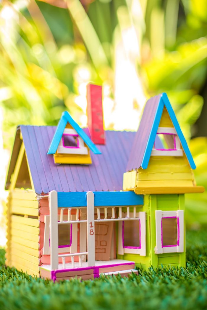 How To Make A Popsicle Stick Disney Up House