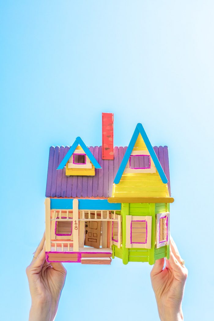 How To Make A Popsicle Stick Disney Up House 