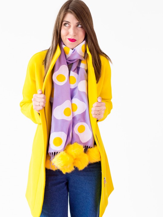 DIY Egg Patterned Scarf