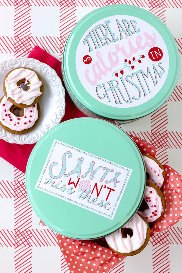 Free Cookie Tin Printables for Christmas