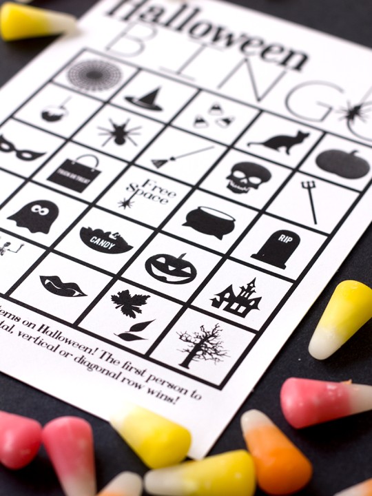 Free Printable Halloween Bingo