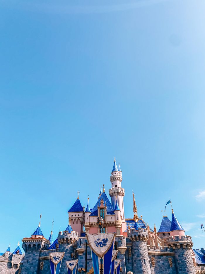 Front of Sleeping Beauty Castle at Disneyland