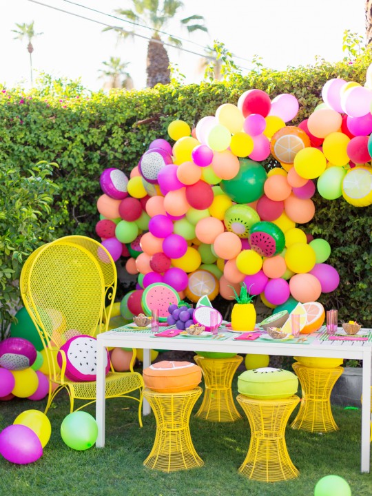 DIY Fruit Balloon Garland