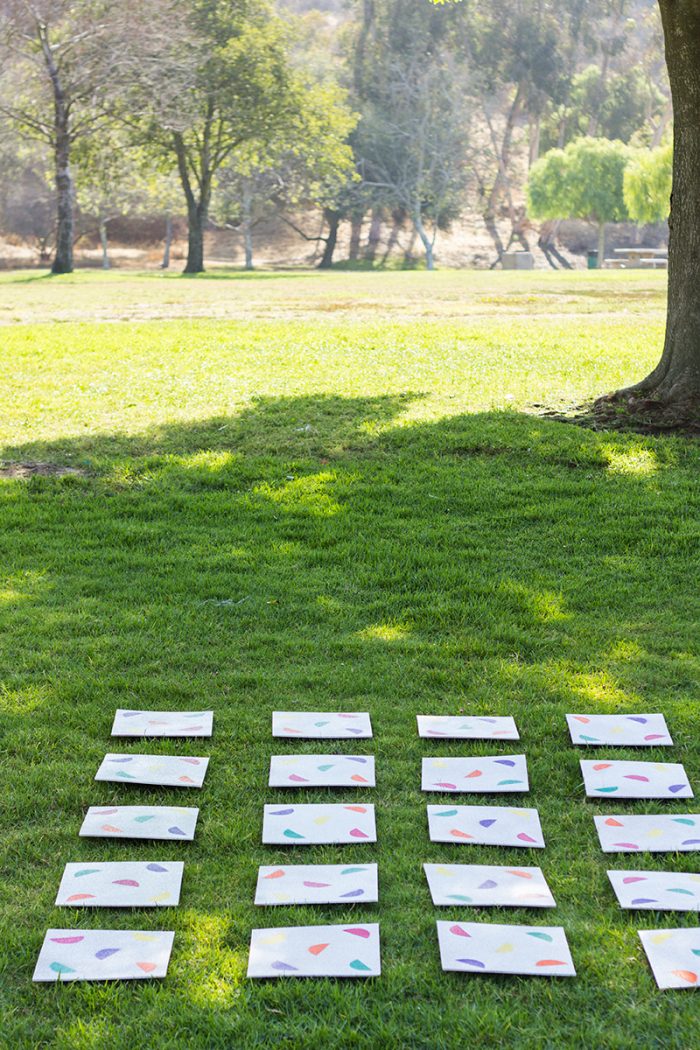 Giant DIY Lawn Matching Game