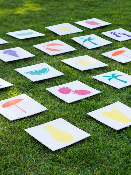 DIY Giant Lawn Matching Game