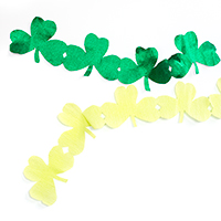 DIY Giant Shamrock Streamers