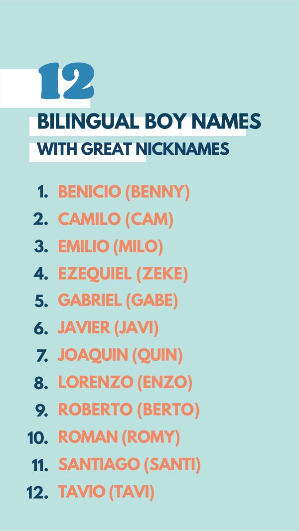 Bilingual Boy Names with Great Nicknames (Names That Work in Spanish and English)