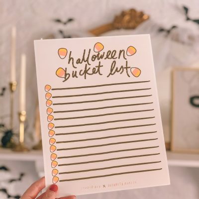 Halloween Bucket List (Free Printable!)