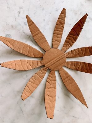 Cardboard flower