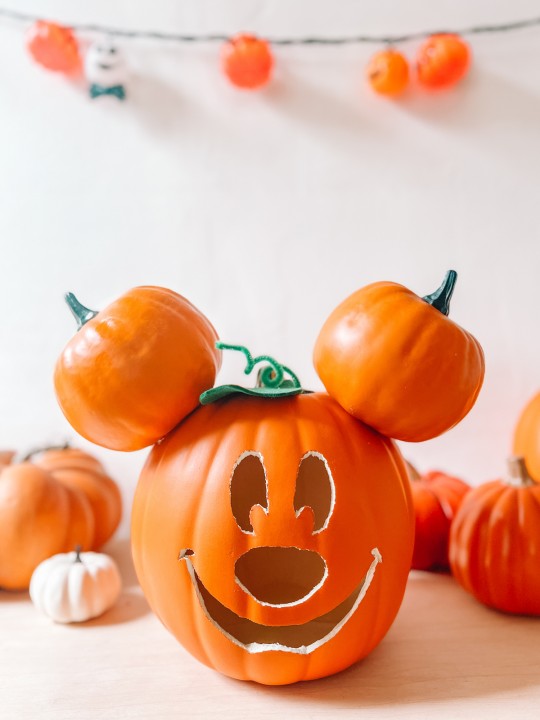 How To Make A Mickey Mouse Pumpkin