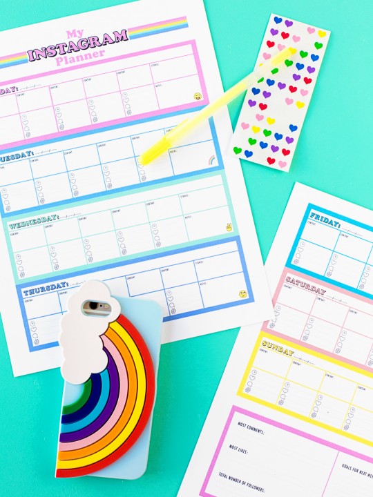 Free Printable Instagram Planner