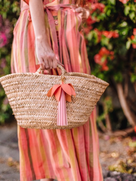 DIY Palm Tree (Faux) Leather Bag Charm