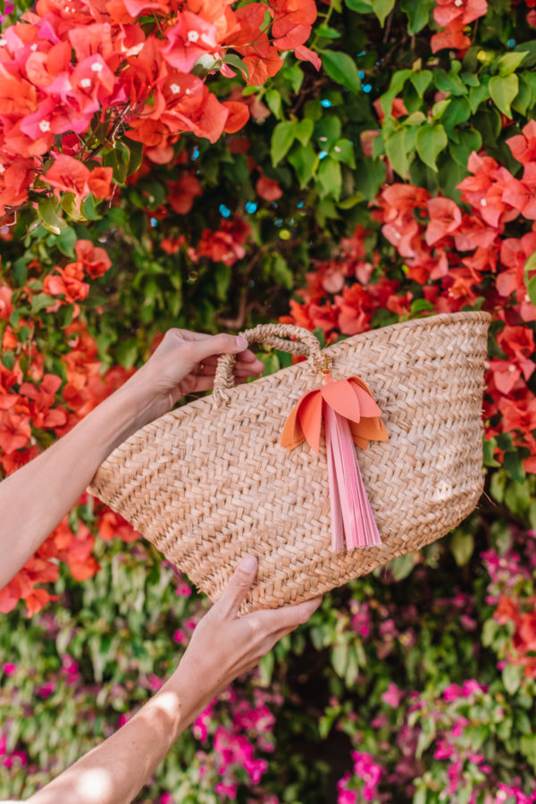 A person holding a basket