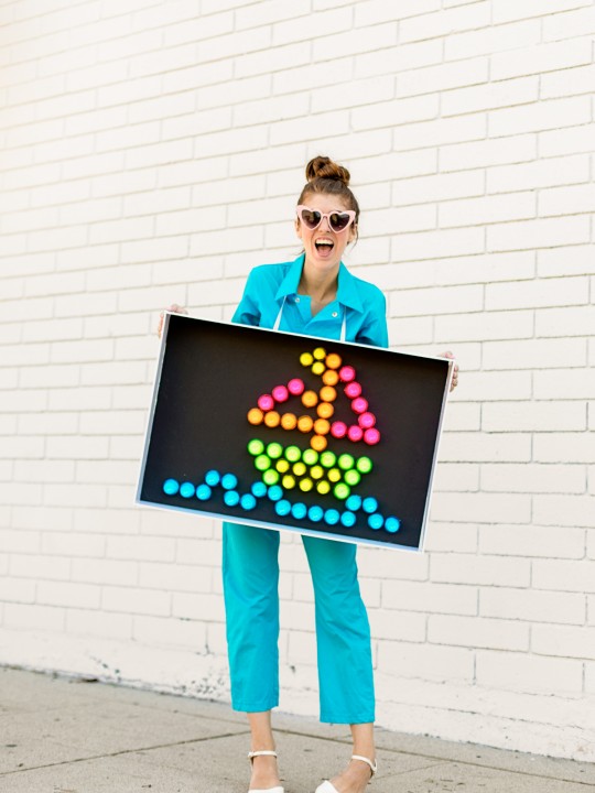 DIY Lite Brite Costume