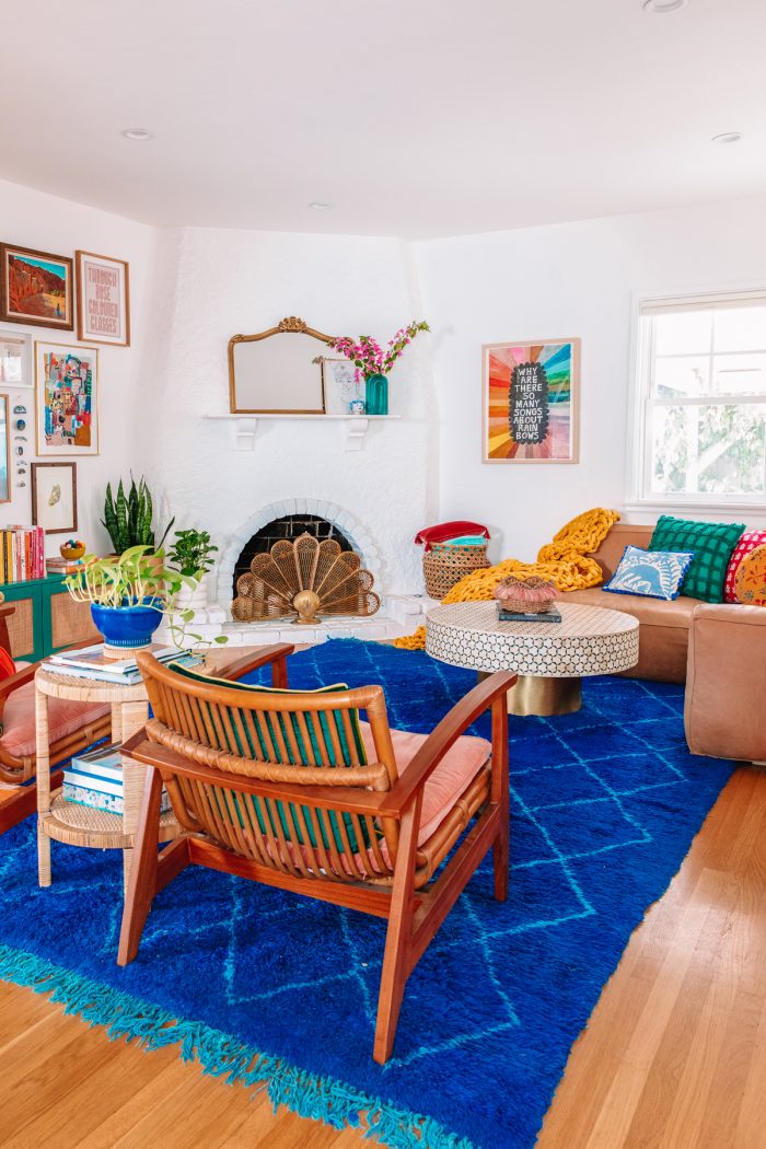 Colorful Living Room Ideas and Before + After