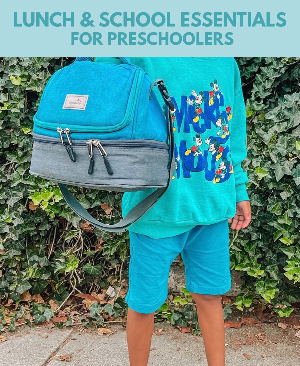 Our favorite lunch box, water bottle, school clothes, masks and more for our preschooler!