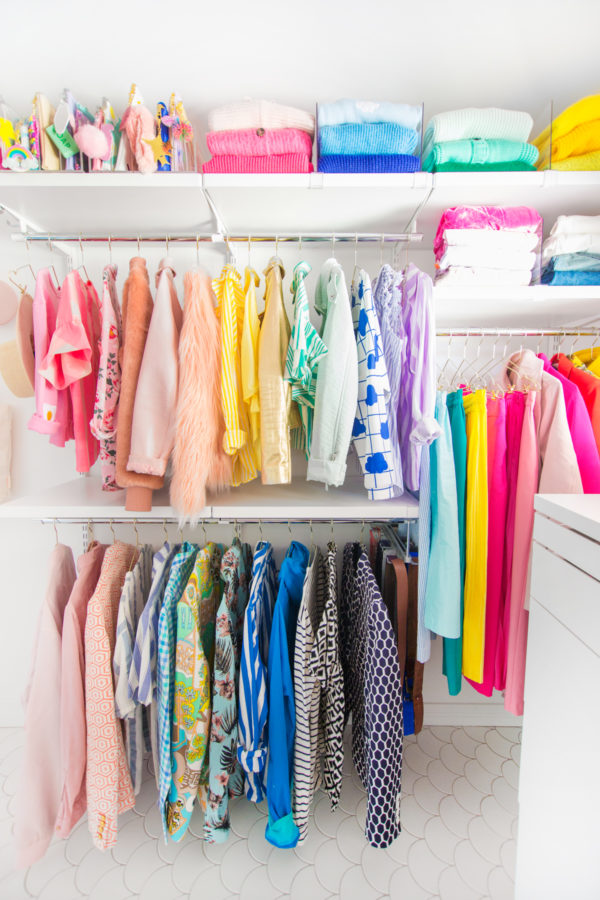 Colorful clothes hanging