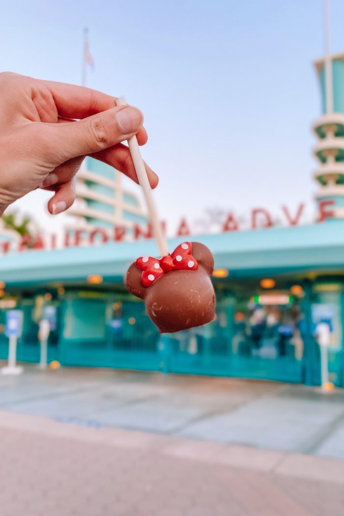 Minnie Cake Pop at Disney California Adventure