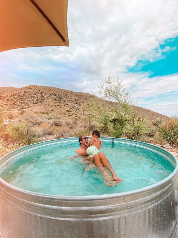 Stock Tank Pool at Oeste in Yucca Valley