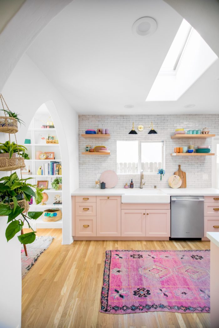 Pink California Kitchen Renovation