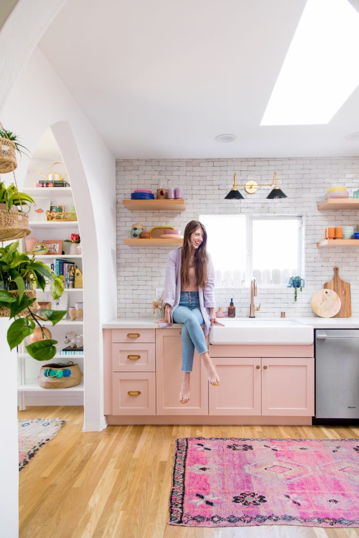 Pink California Kitchen Renovation