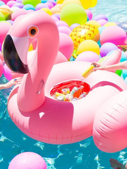 DIY Flamingo Float Cooler