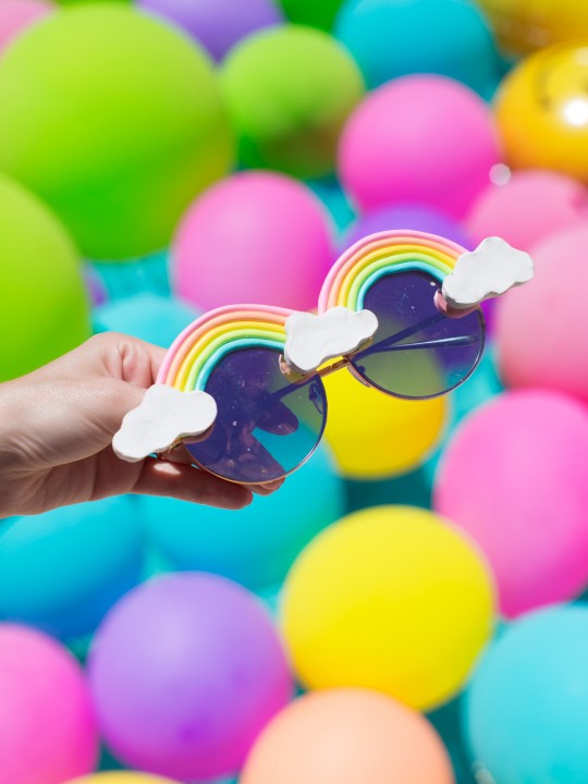 DIY Rainbow Sunglasses