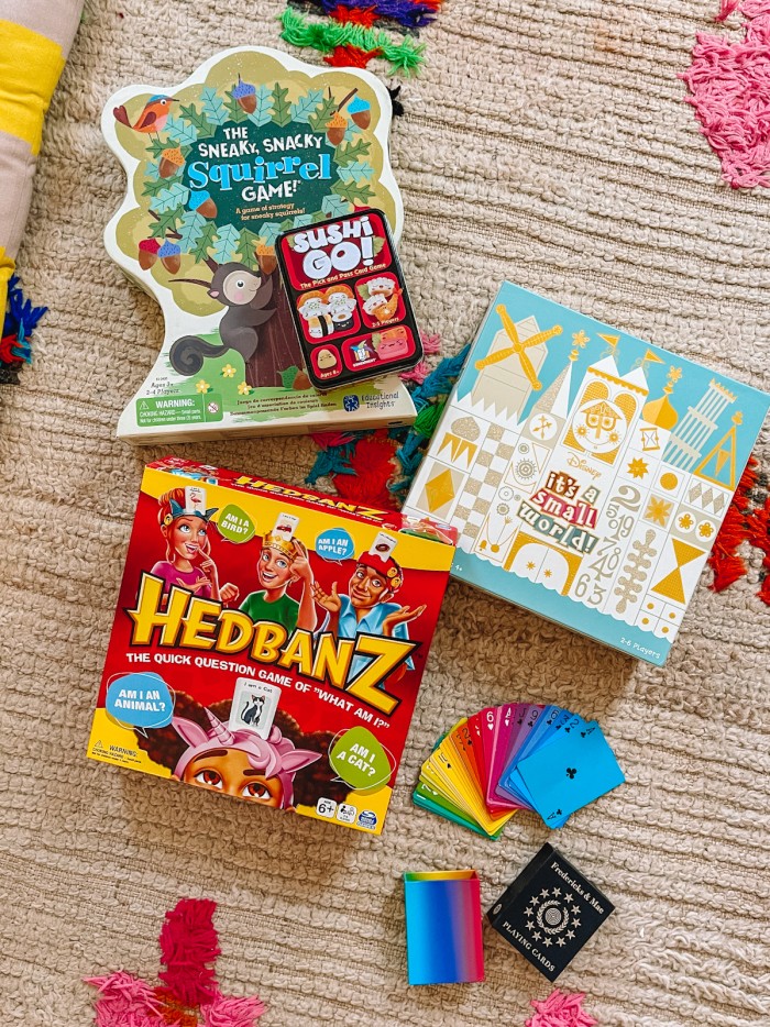 Games laying on carpet