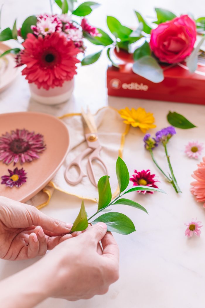 Flowers on a table