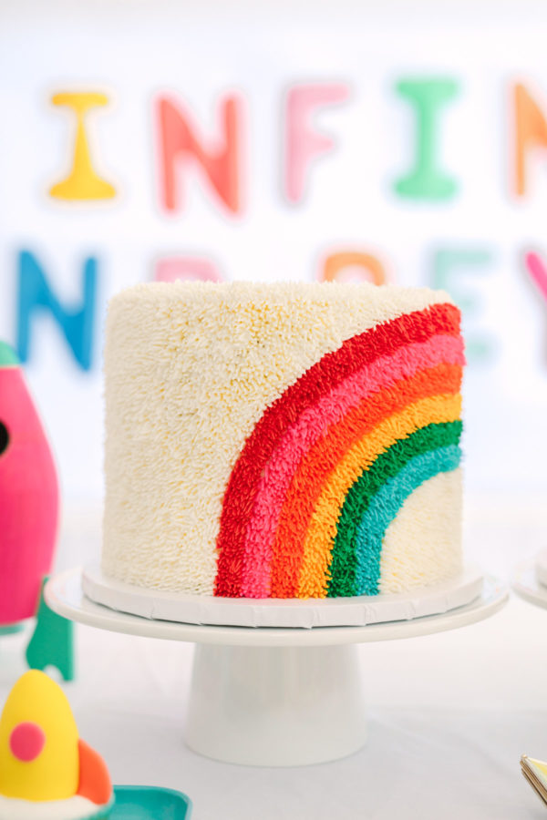 Rainbow Cake | To Infinity and Beyond First Birthday Party