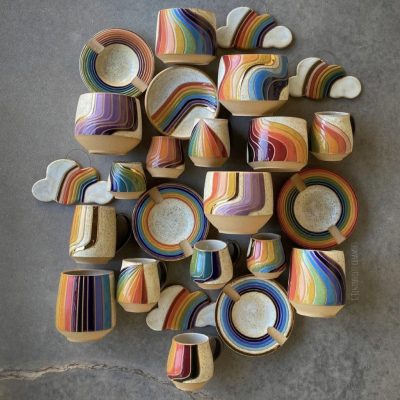 Rainbow Ceramics Designed by Christine Tenenholtz