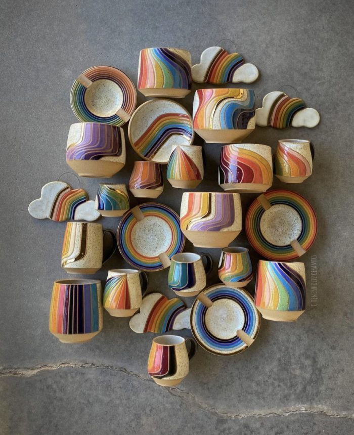 Rainbow Ceramics Designed by Christine Tenenholtz