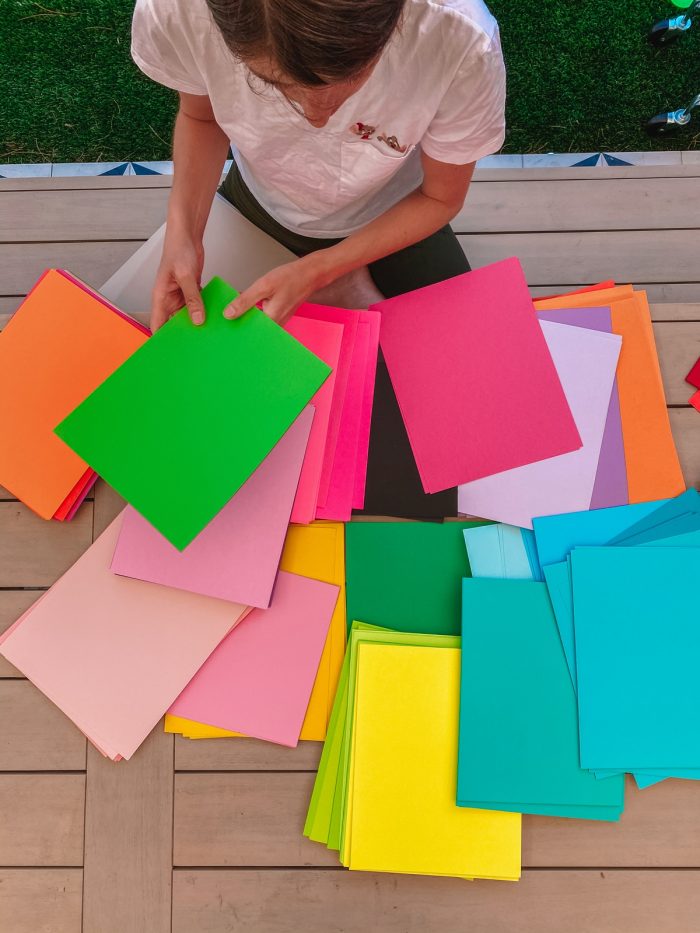 Rainbow Paper and Yardstick