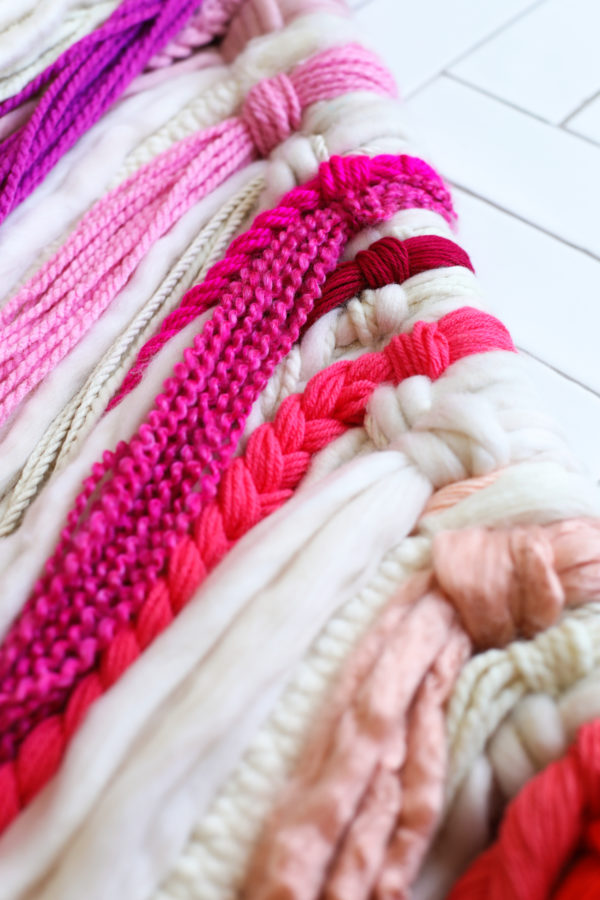 Close up of pink rope