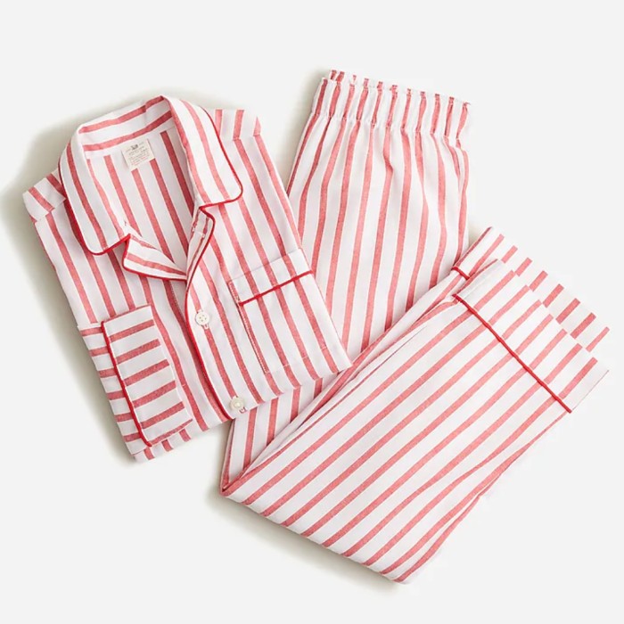 red tartan stripe pajamas